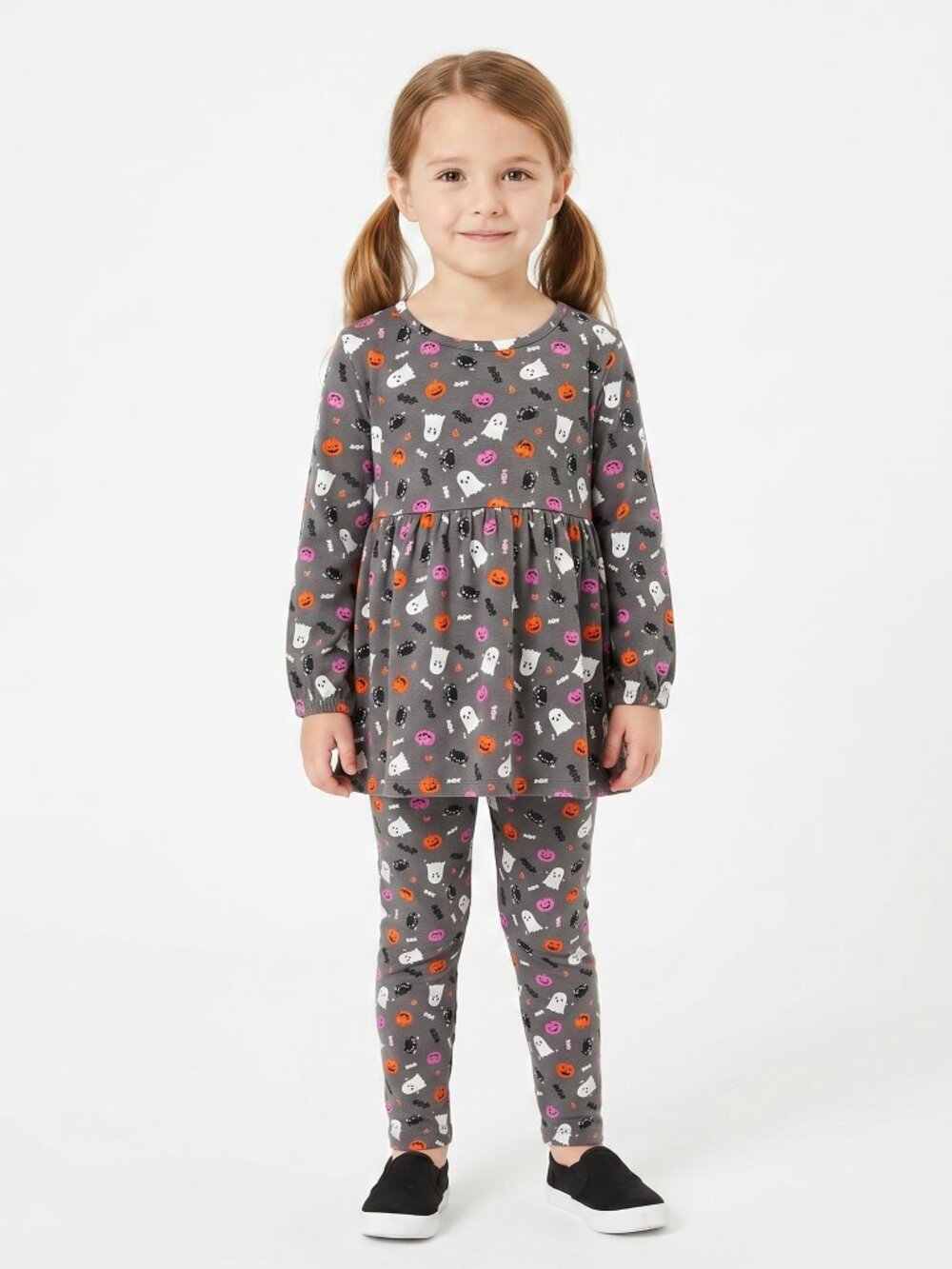 *George Girls Grey Halloween Set